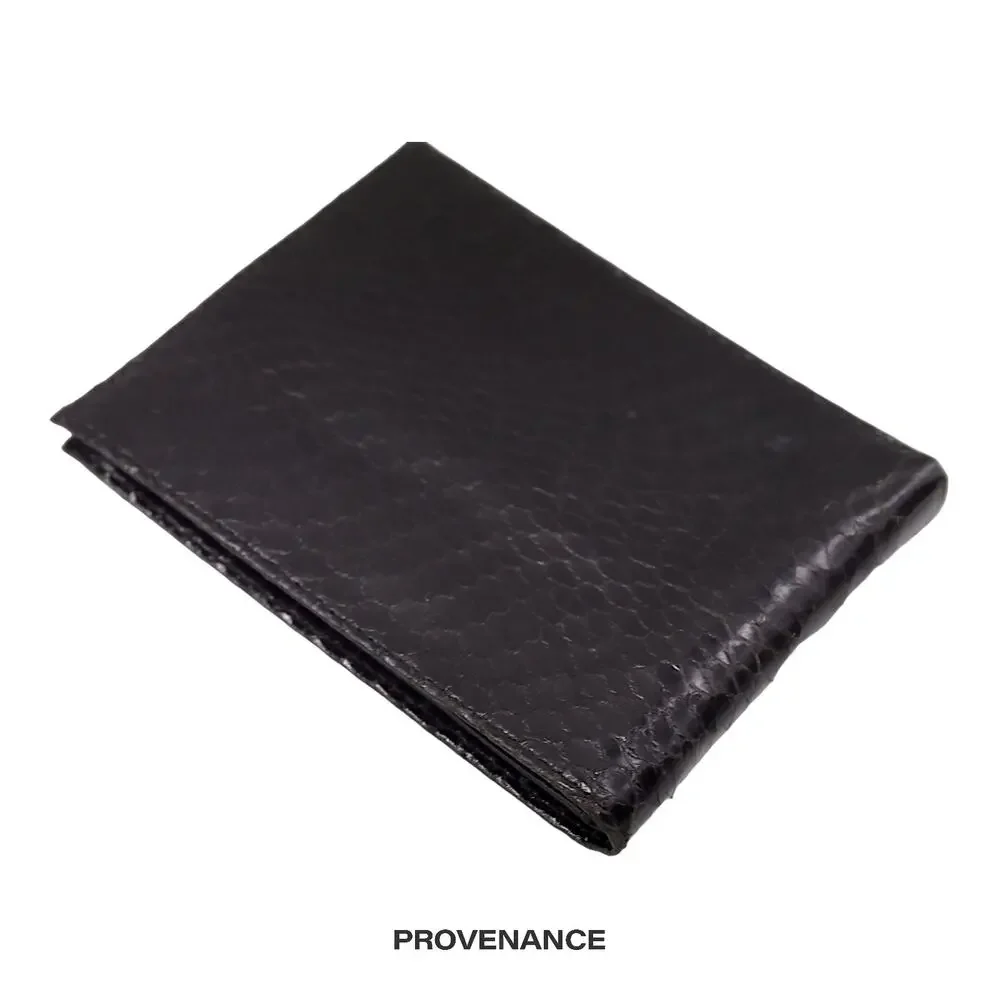 🔴 Christian Dior Bifold Wallet - Black Snakeskin